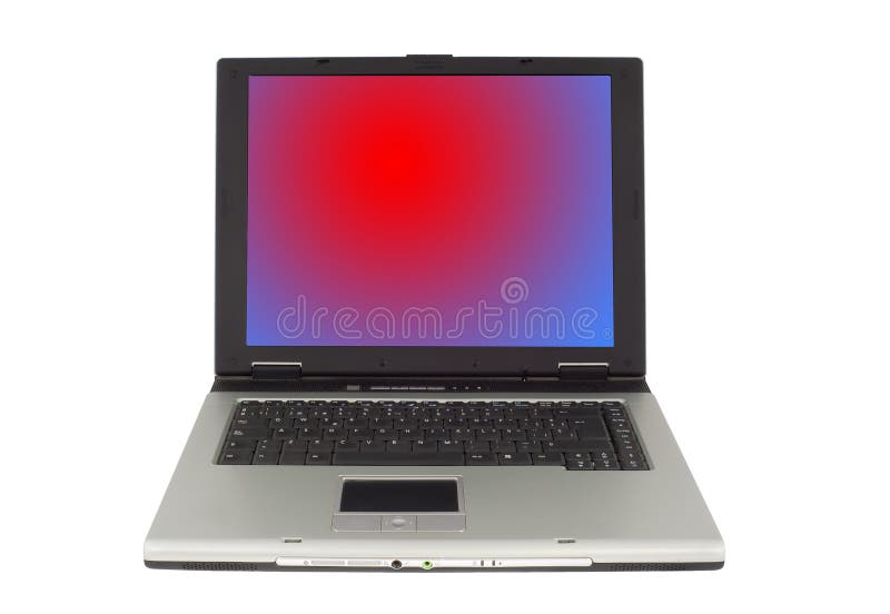 Laptop Computer isolated on white with a clipping path. Laptop personal computer stock images, royalty-free photos and pictures