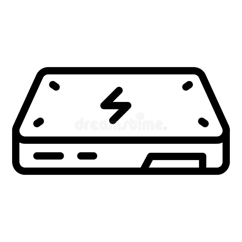 Laptop configuration icon, outline style royalty free illustration