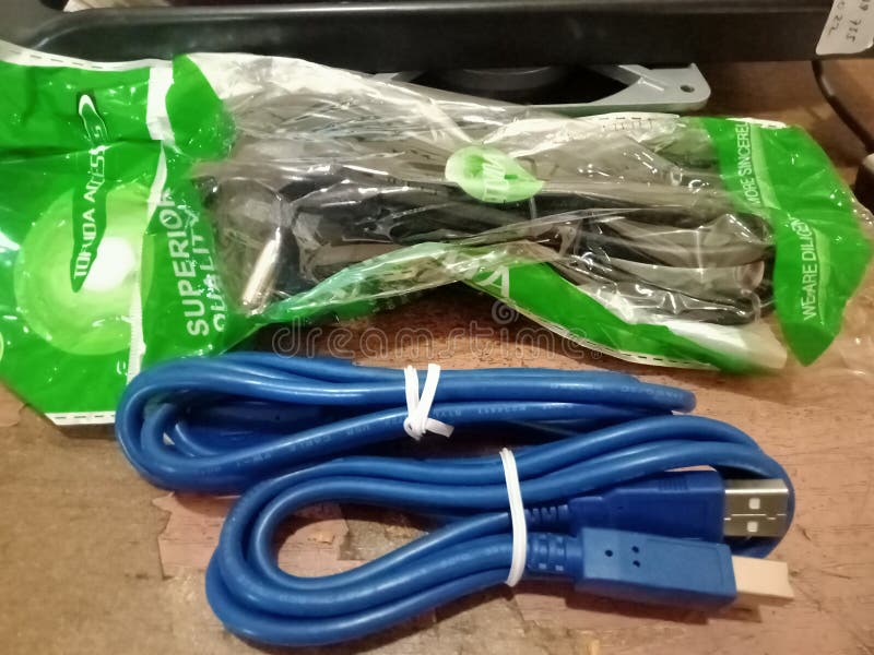 Laptop Connecting Cable To the Printer Editorial Photo Image of food