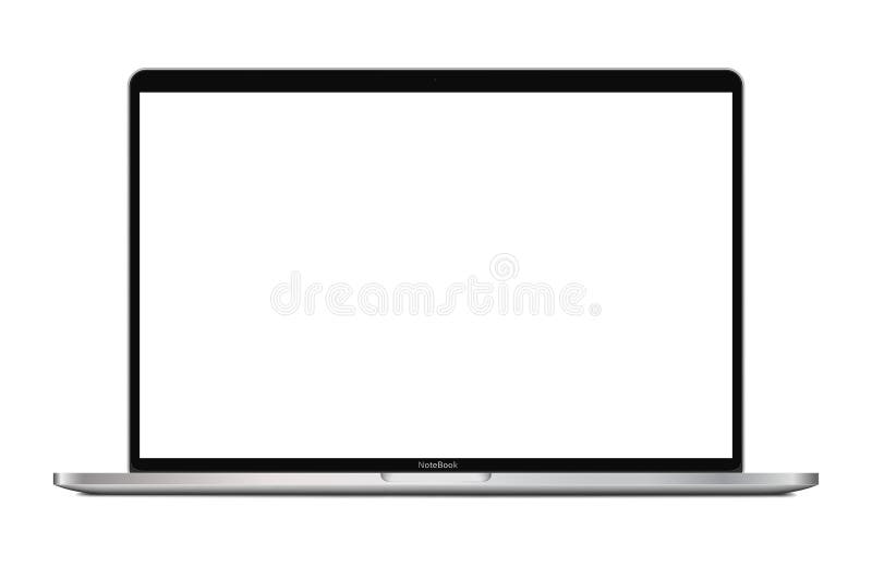 Laptop cu ecran gol stock illustration