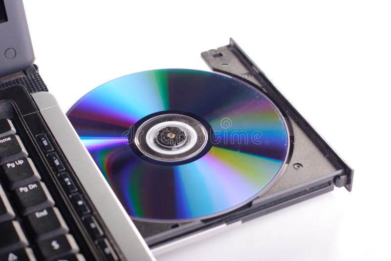 Laptop with DVD disc