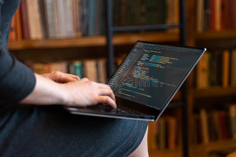 laptop-on-the-girl-s-lap-in-the-library-stock-photo-image-of-coder