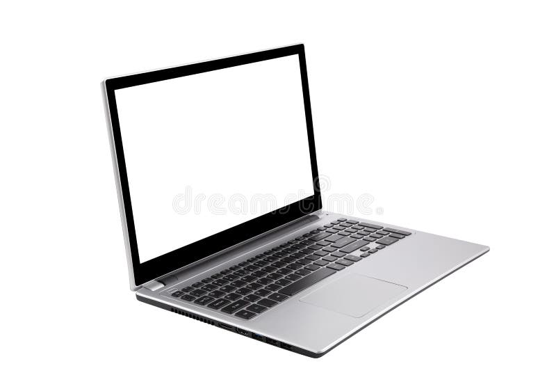 Laptop isolated on white