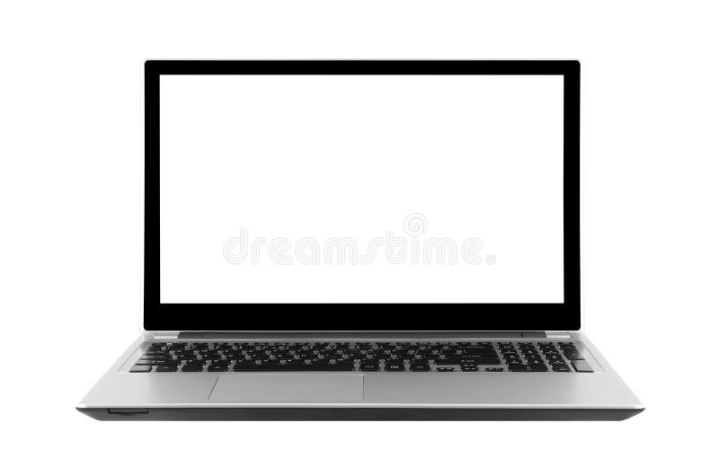 Laptop isolated on white