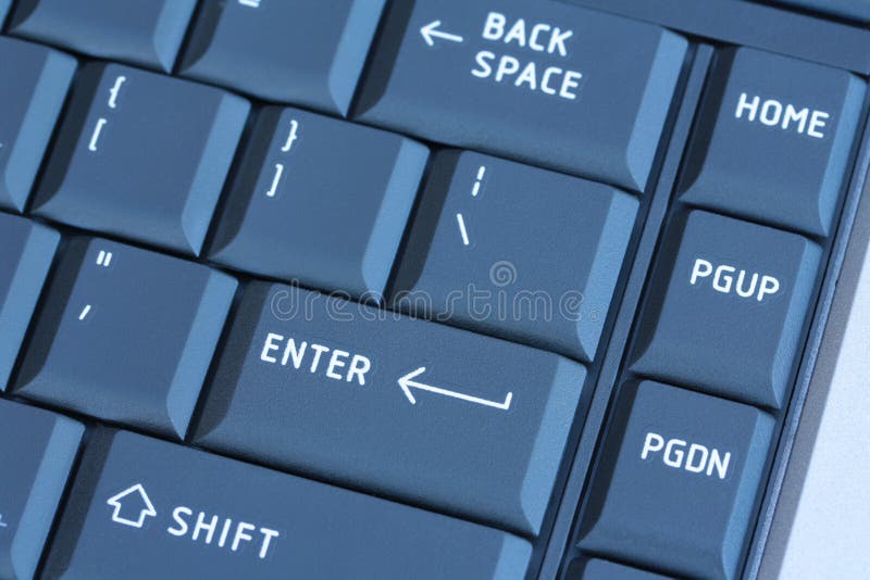 Blue computer keyboard stock image. Image of dark, high 10186557
