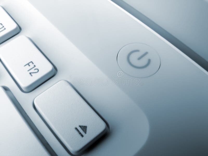 Laptop keys in green light stock image. Image of abstract 60893