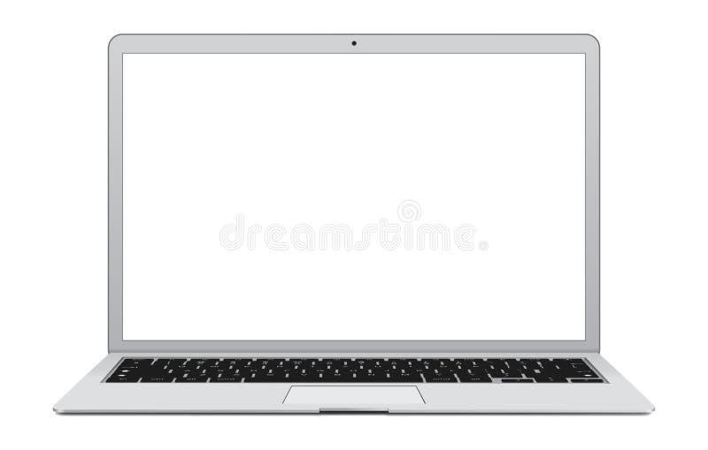 Laptop met het lege scherm royalty-vrije illustratie Laptop met het lege scherm royalty-vrije illustratie