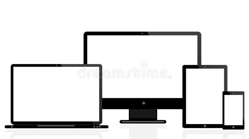 Laptop monitor tablet mobile icon