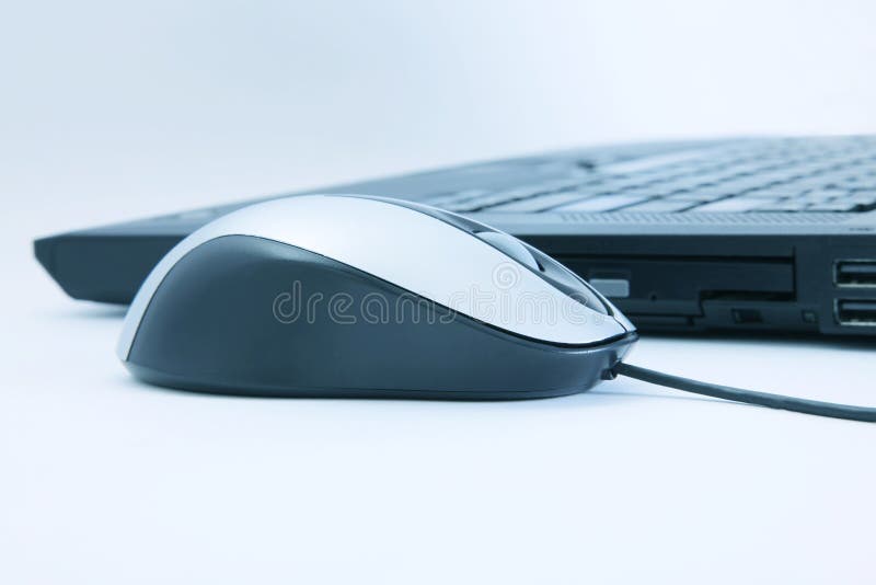 Laptop and mouse