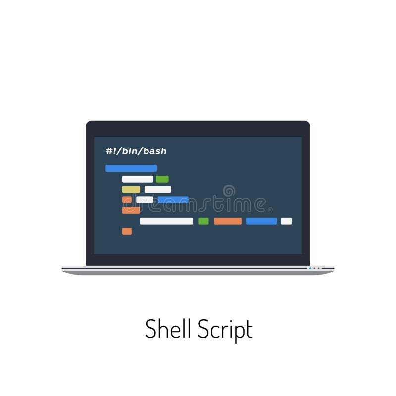 Шел скрипт. Shell script icon.