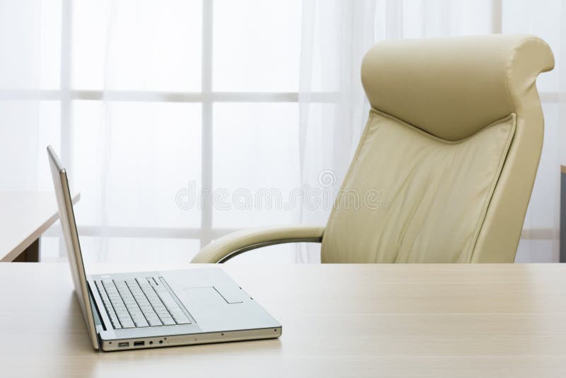 Laptop on a table