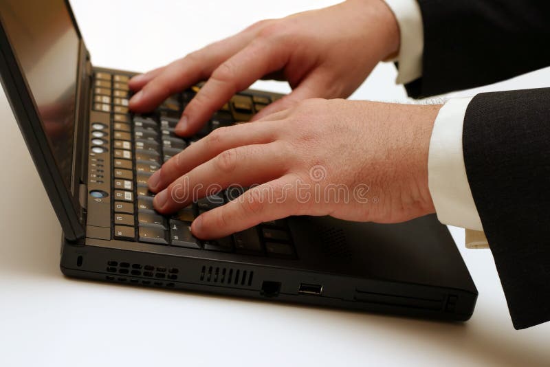 Laptop Typing stock image. Image of business, desk, professional 27519