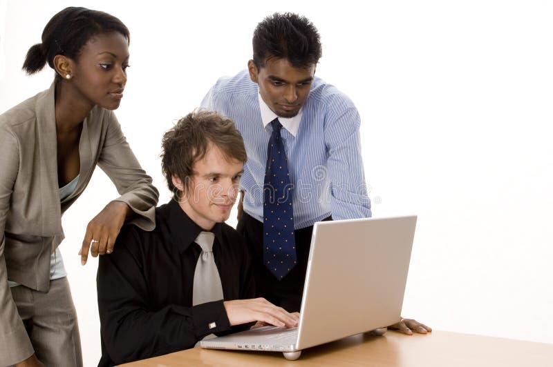 Laptop Users stock image. Image of diverse, handsome, indian 635459