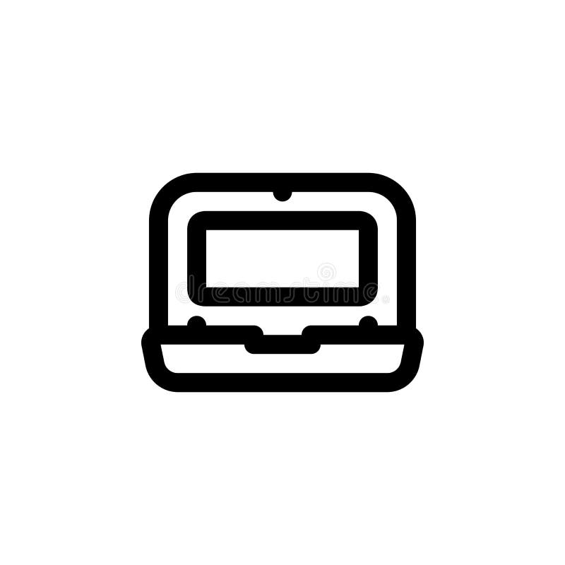 Laptop vector icon. computer component icon outline style. perfect use for logo, presentation, website, and more. simple modern vector illustration