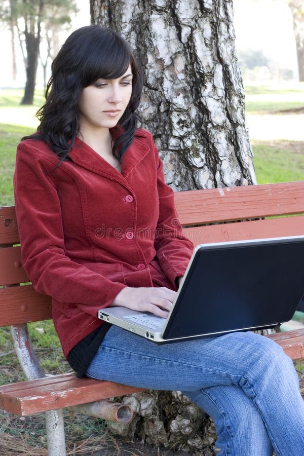 Download Laptop Woman stock image. Image of students, laptops, pretty - 467183