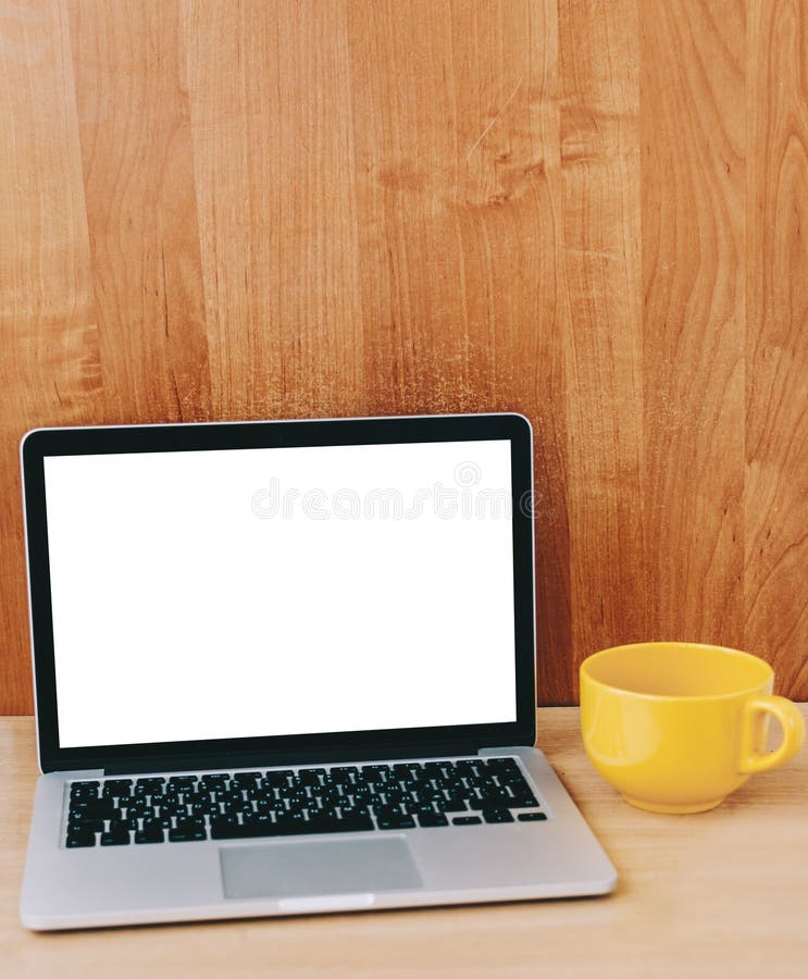 Laptop On Table stock image. Image of design, celebration 104192699