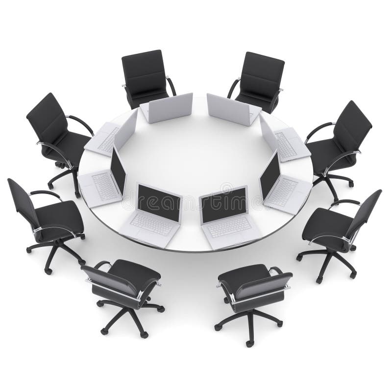 Round Office Table And Chairs