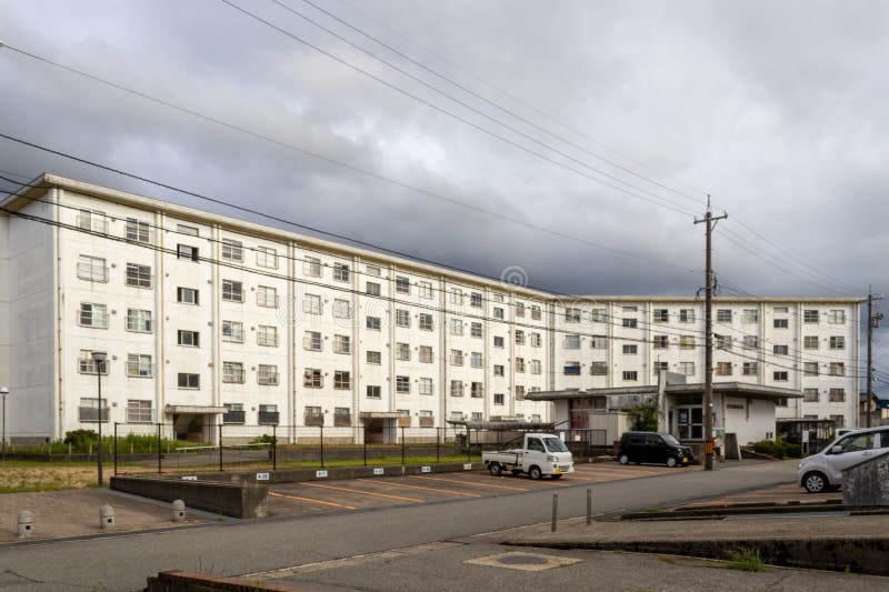 Large Apartment Block, Kanazawa, Japan Editorial Stock Photo Image of
