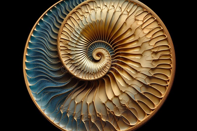 A Large And Beautiful Nautilus Shell Modeled On Fibonacci Sequence