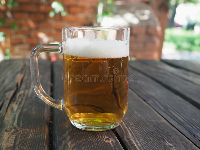 Large beer glass stock image. Image of copy, space, kneipe 269940847