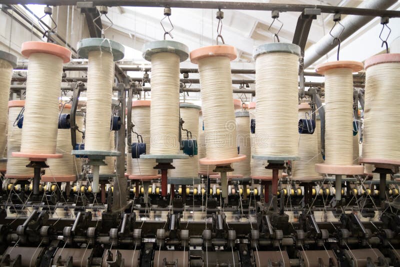 Large Bobbins of Flax Threads for