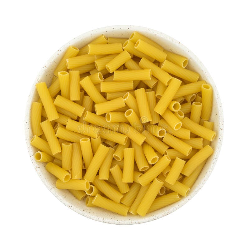 Large Bowl Filled with Rigatoni Pasta Stock Image Image of rigatoni