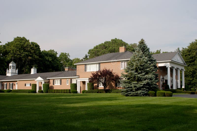 Large Brick House stock photo Large Brick House stock photo