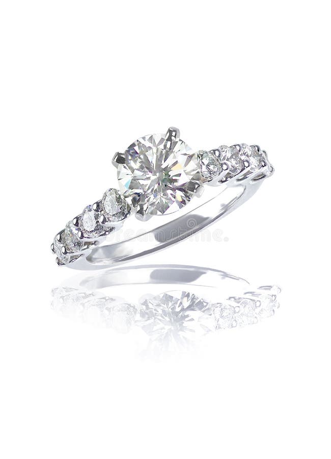Large brilliant cut modern diamond engagement wedding ring stock image Large brilliant cut modern diamond engagement wedding ring stock image