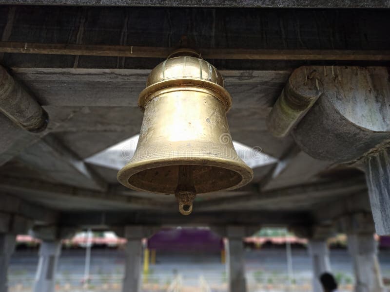 The large bronze bell stock image. Image of large, temple 234397621