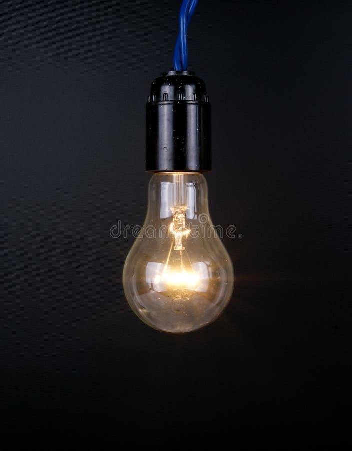 Large brushed electric incandescent lamp