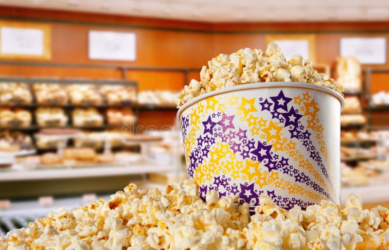Large bucket of popcorn stock photo. Image of large, white 24285084