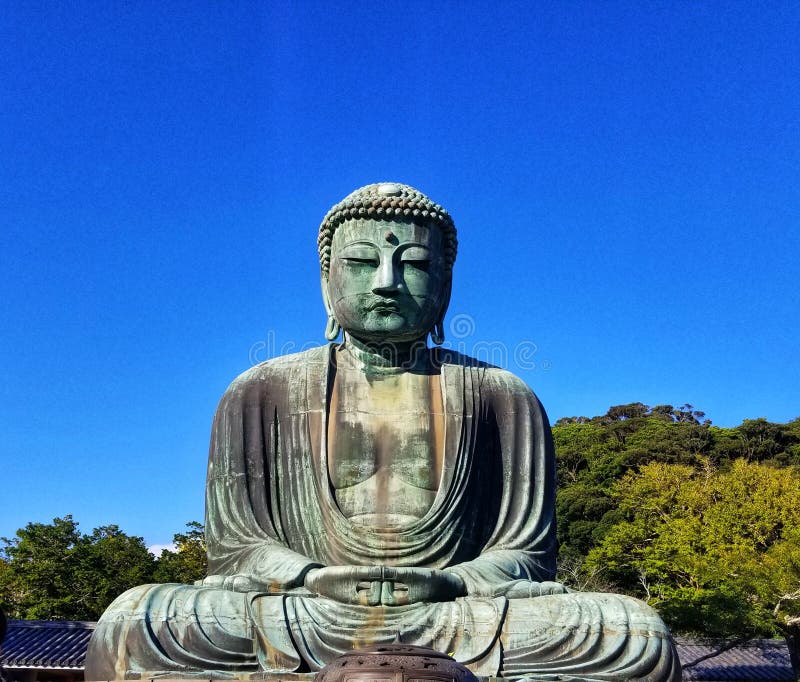 Large Buddha Statue in Japan Stock Image Image of japan, calm 207504041