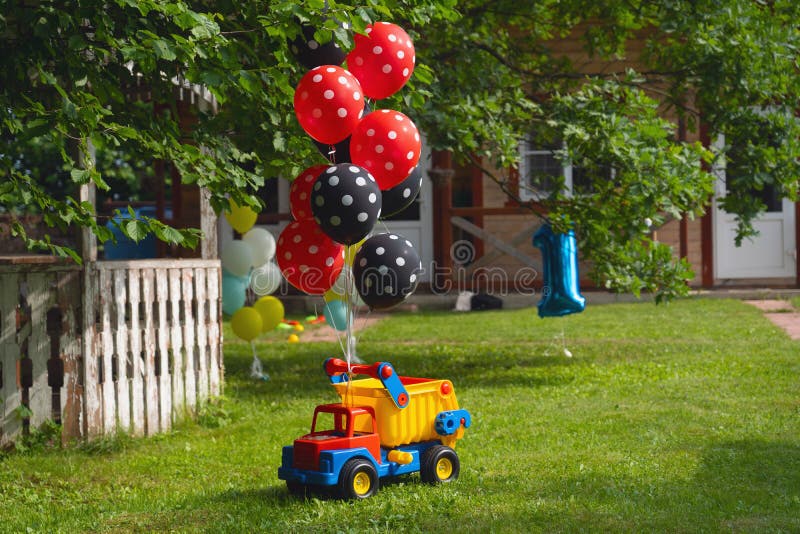 Cardboard Car balloons helium birthday party decorations kids toy