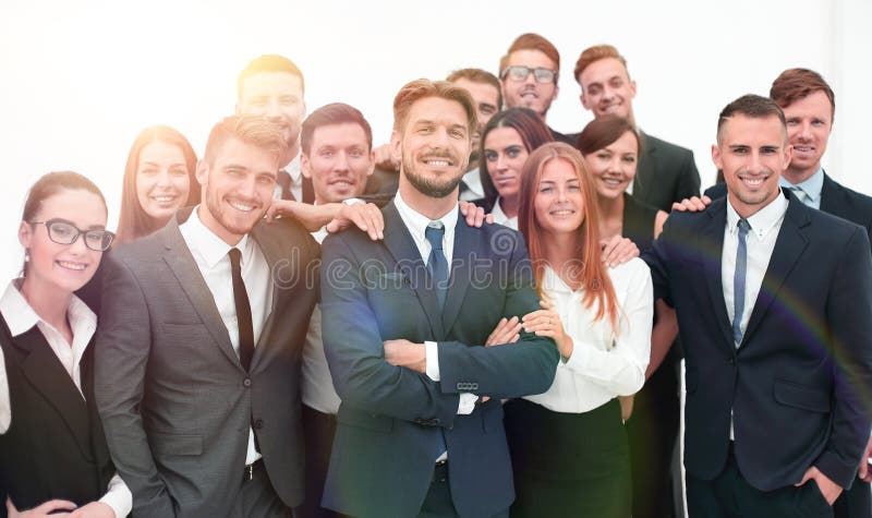 Large business team of professionals. royalty free stock images