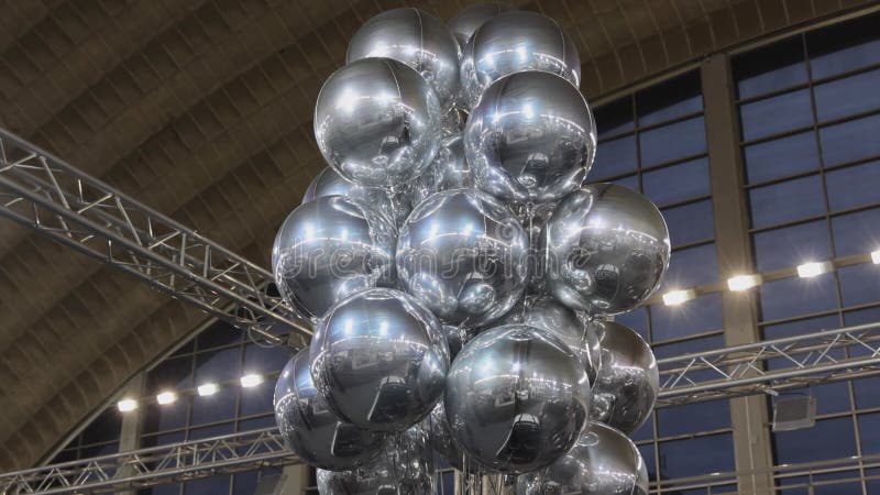 Silver Foil Balloons Cluster