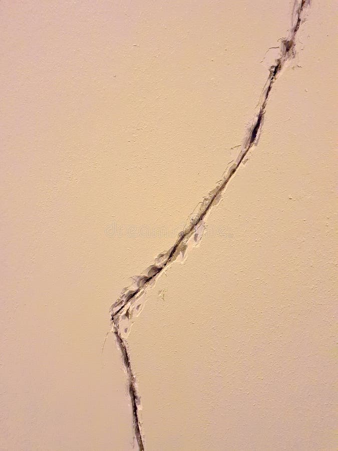 Large Crack on a Painted Plaster Wall Stock Photo Image of monastery