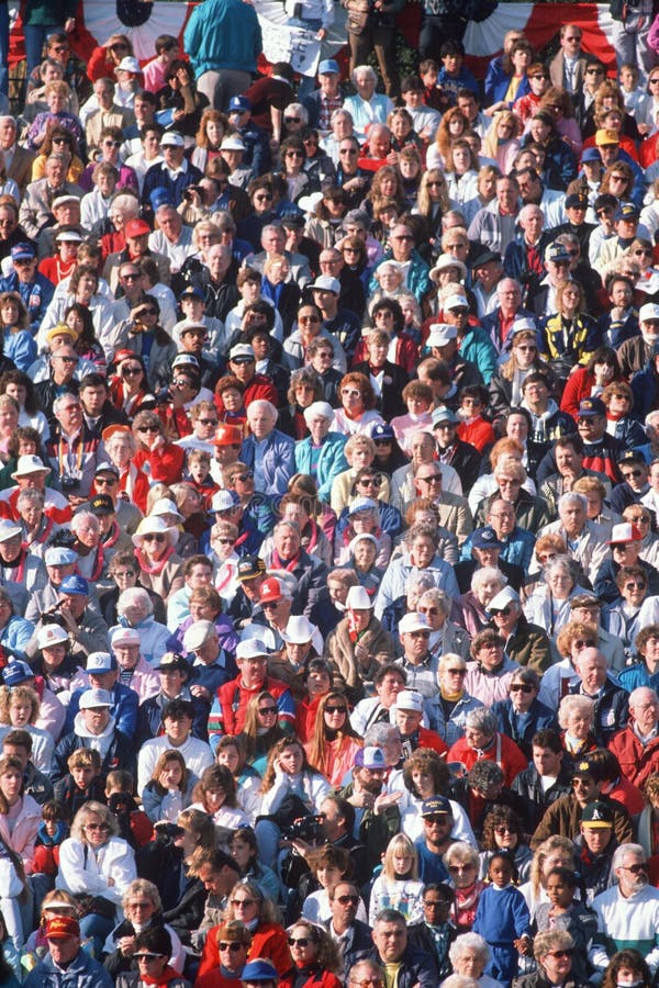 Large crowd of people watching event royalty free stock images Large crowd of people watching event royalty free stock images