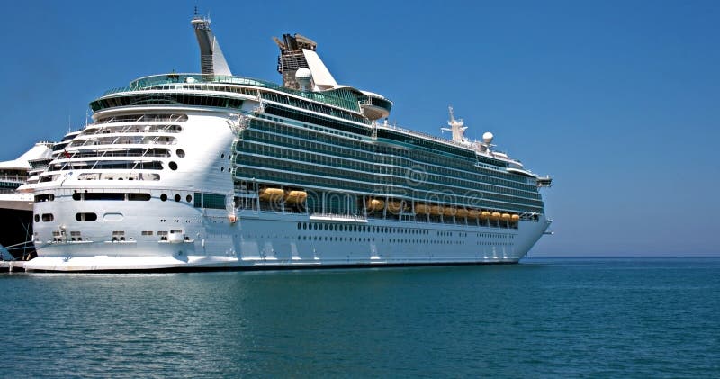 Large Cruise Ship at Anchor Stock Photo - Image of holiday, large: 25469012