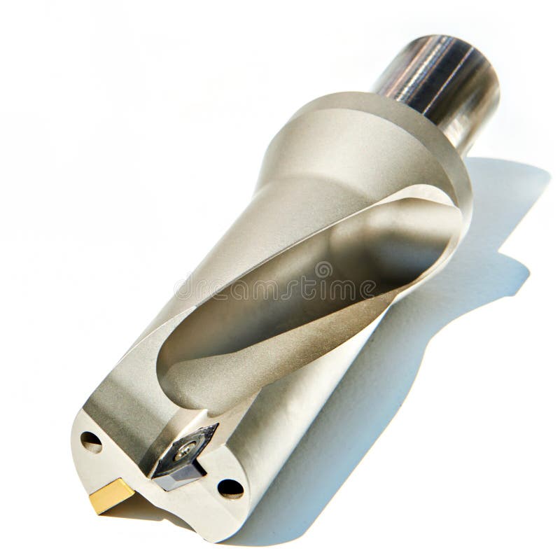 Large Diameter Drill Mill Isolated White Stock Photo Image of