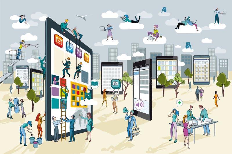 Large Digital Tablet stock illustration Large Digital Tablet stock illustration