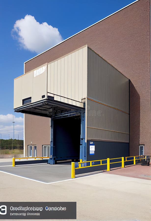 Large Distribution Warehouse with Gates for Loading Goods Stock