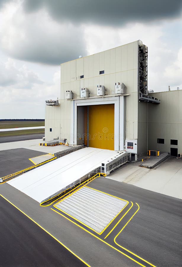 Large Distribution Warehouse with Gates for Loading Goods Stock