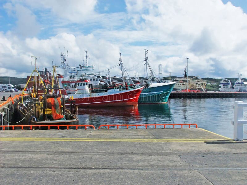 Large Fishing Trawlers at Killybegs Harbour Co. Donegal Ireland Stock Photo  - Image of line, canoe: 147031268