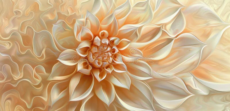 Large Flower Close Up on White Background stock images