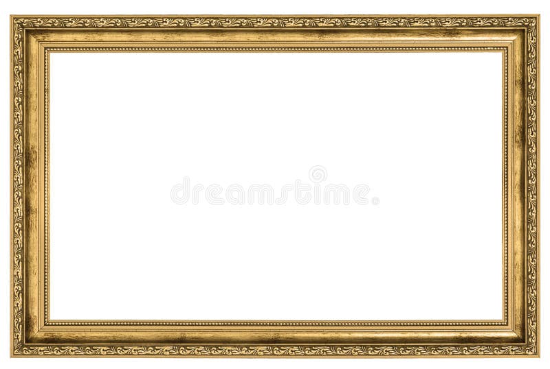 golden picture frame landscape Stock Photo - Alamy