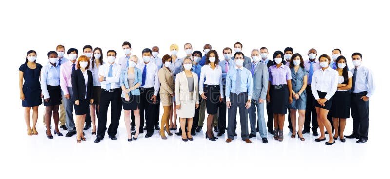 Large Group Business People Keeping Silence stock photo Large Group Business People Keeping Silence stock photo