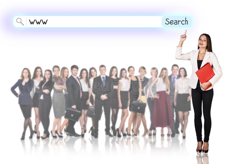 Large group of business people stock image Large group of business people stock image