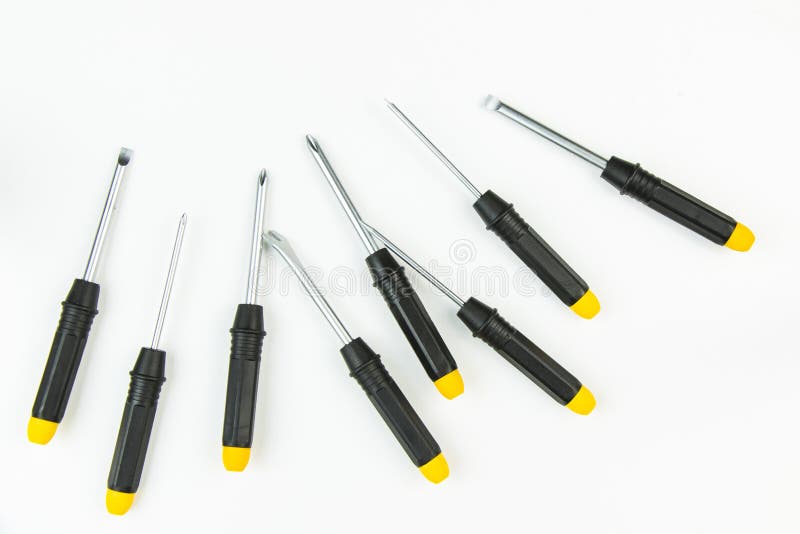 Large Group of Different Screwdrivers Stock Image Image of head, iron 268093419