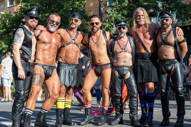 800px x 533px - Large Group of Mature Gay Men in Fetish Night and Sex Club Outfits  Consisting of Leather Goods Editorial Image - Image of outfits, 2020:  217174925