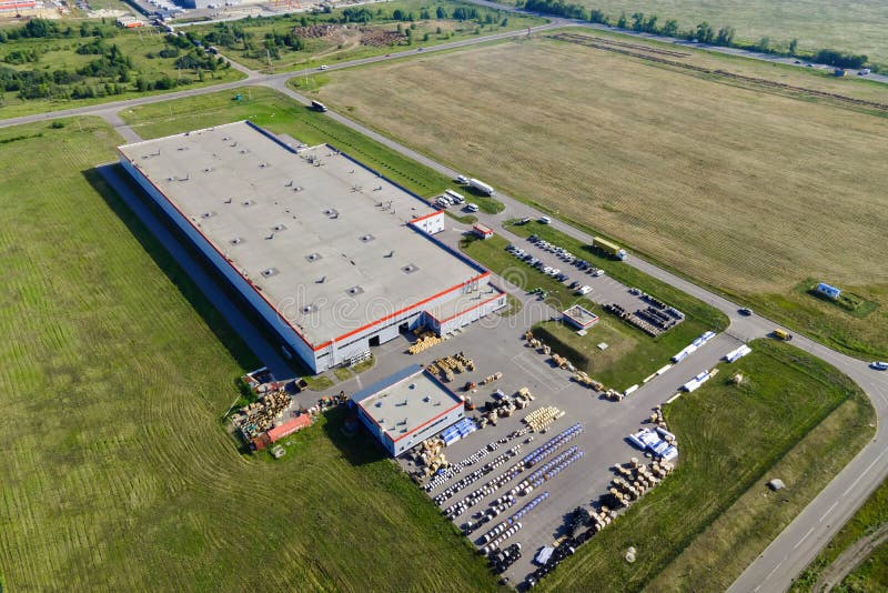 Large Logistics Park with Warehouse, Loading Hub in Industrial Zone